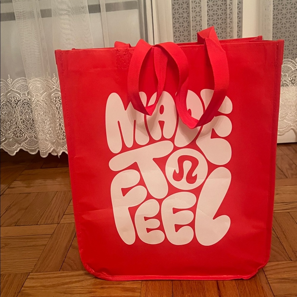 Lululemon Athletica Bold Red Tote